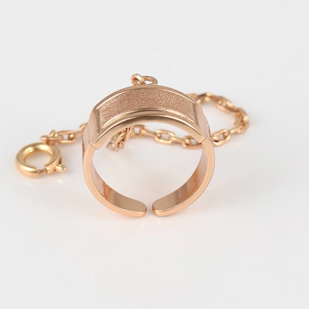 Adjustable Bangle Ring 18KGP Set - Picture 9 of 15